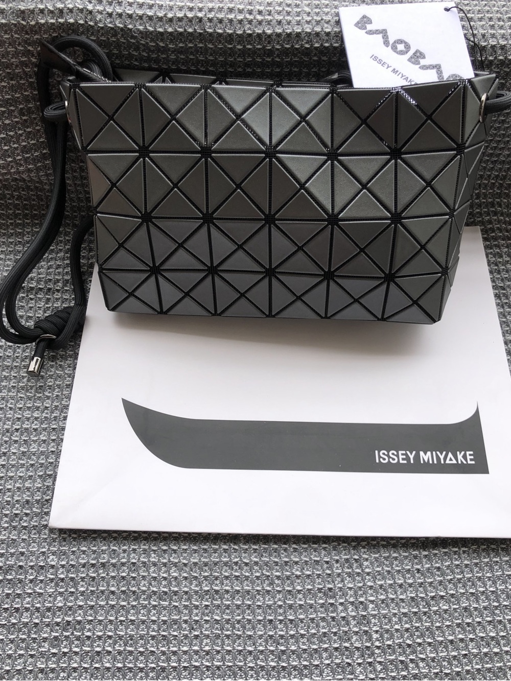 Bao Bao Issey Miyake Grey Crossbody Bag